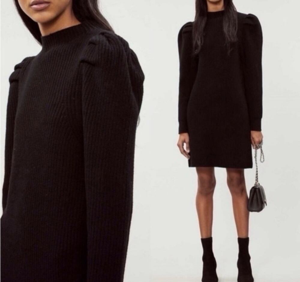 New! SANDRO Paris Androsace Knit Wool Sweater Dress FR 40 US Medium M $395